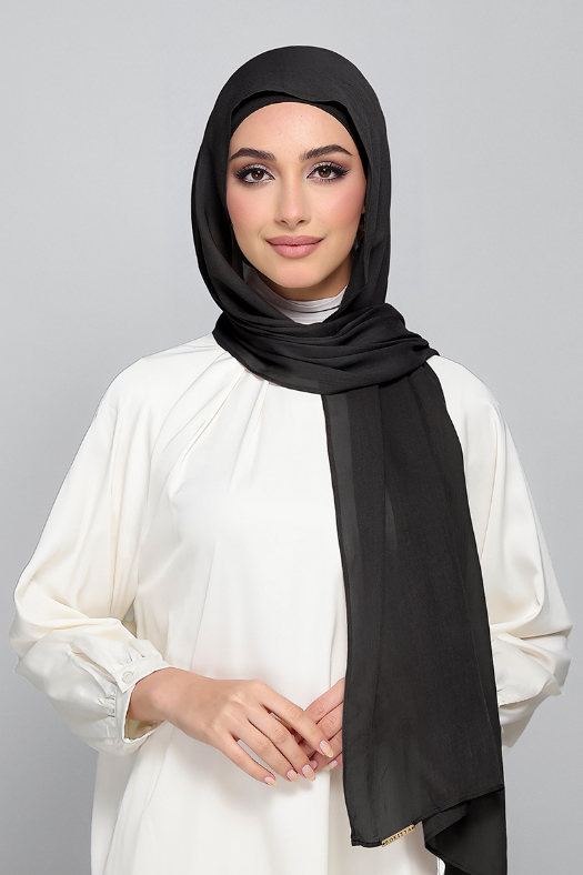 Black Coffee - Plain Woven Modal