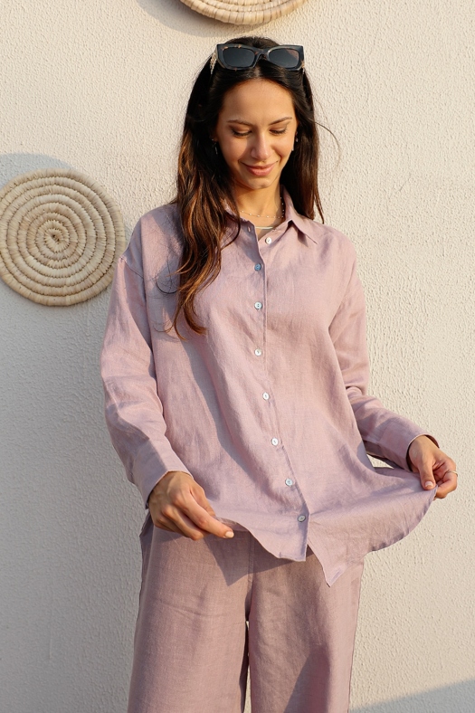 Lilac - Plain Premium Linen