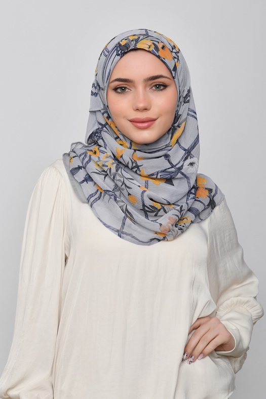 Forever Together - Printed Crinkled Chiffon