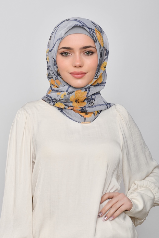 Forever Together - Printed Crinkled Chiffon