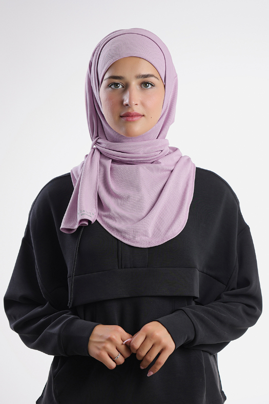 Gym Hijab - Plain Dual Functional Mesh - Reversible