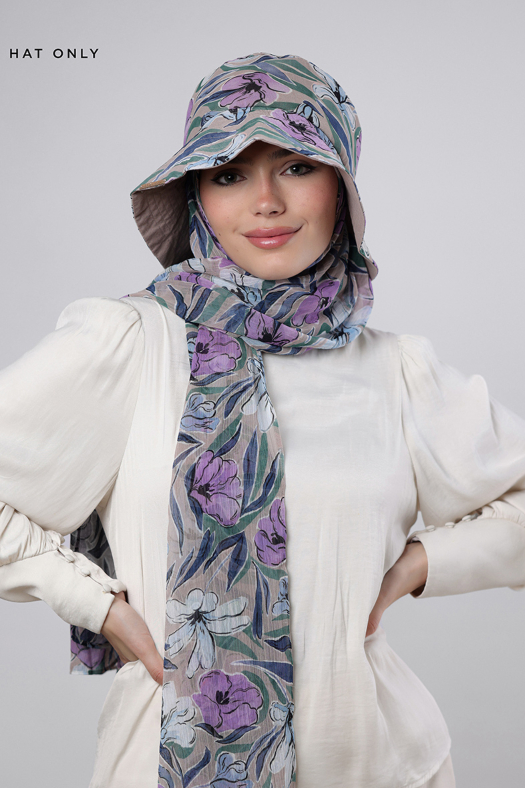 Lavender Dreams - Printed Crinkled Chiffon