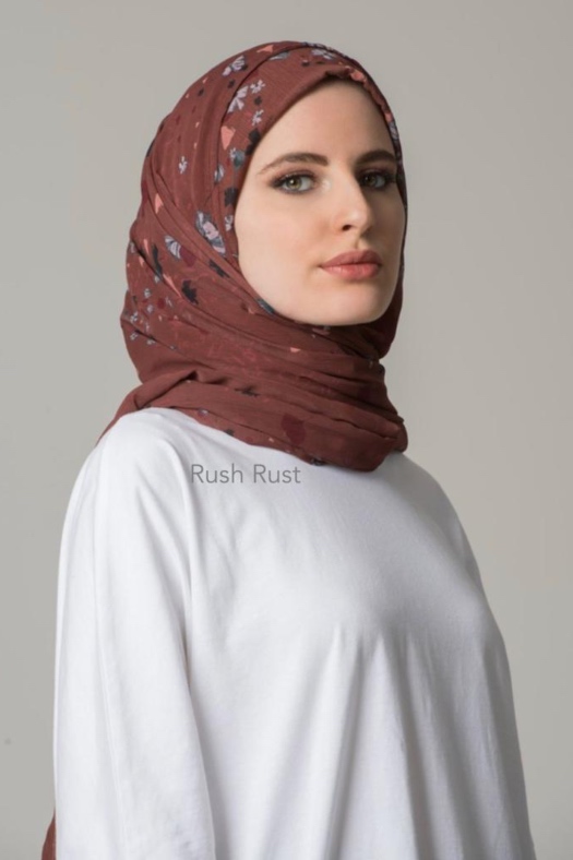Rush Rust – Printed HD Smooth Chiffon