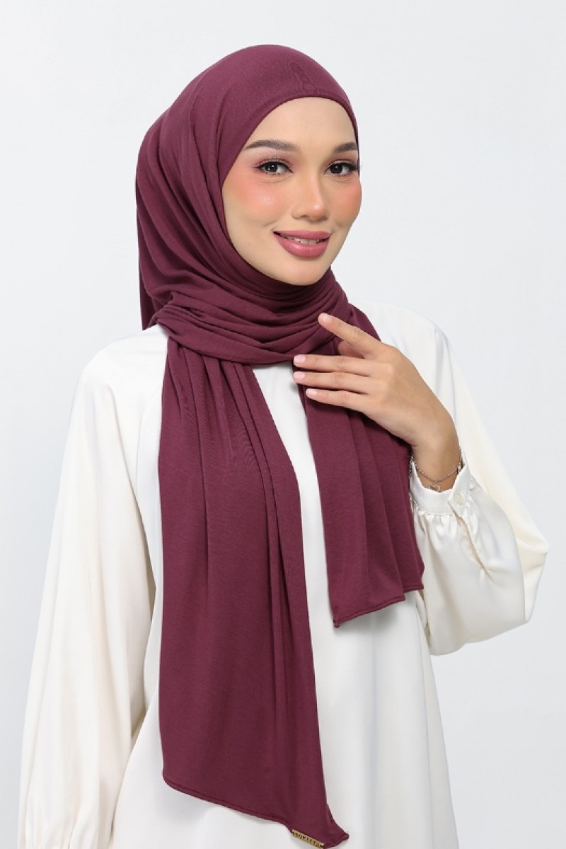 Burgundy - Plain Micromodal Jersey