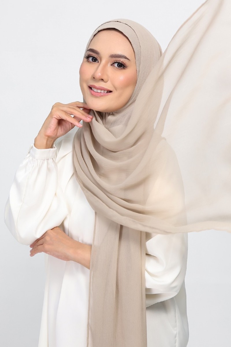 Dune - Plain Crinkled Chiffon