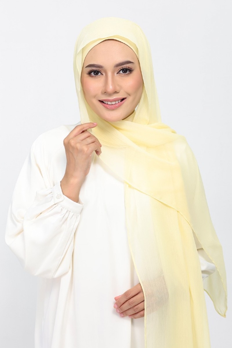 Vanilla - Plain Crinkled Chiffon