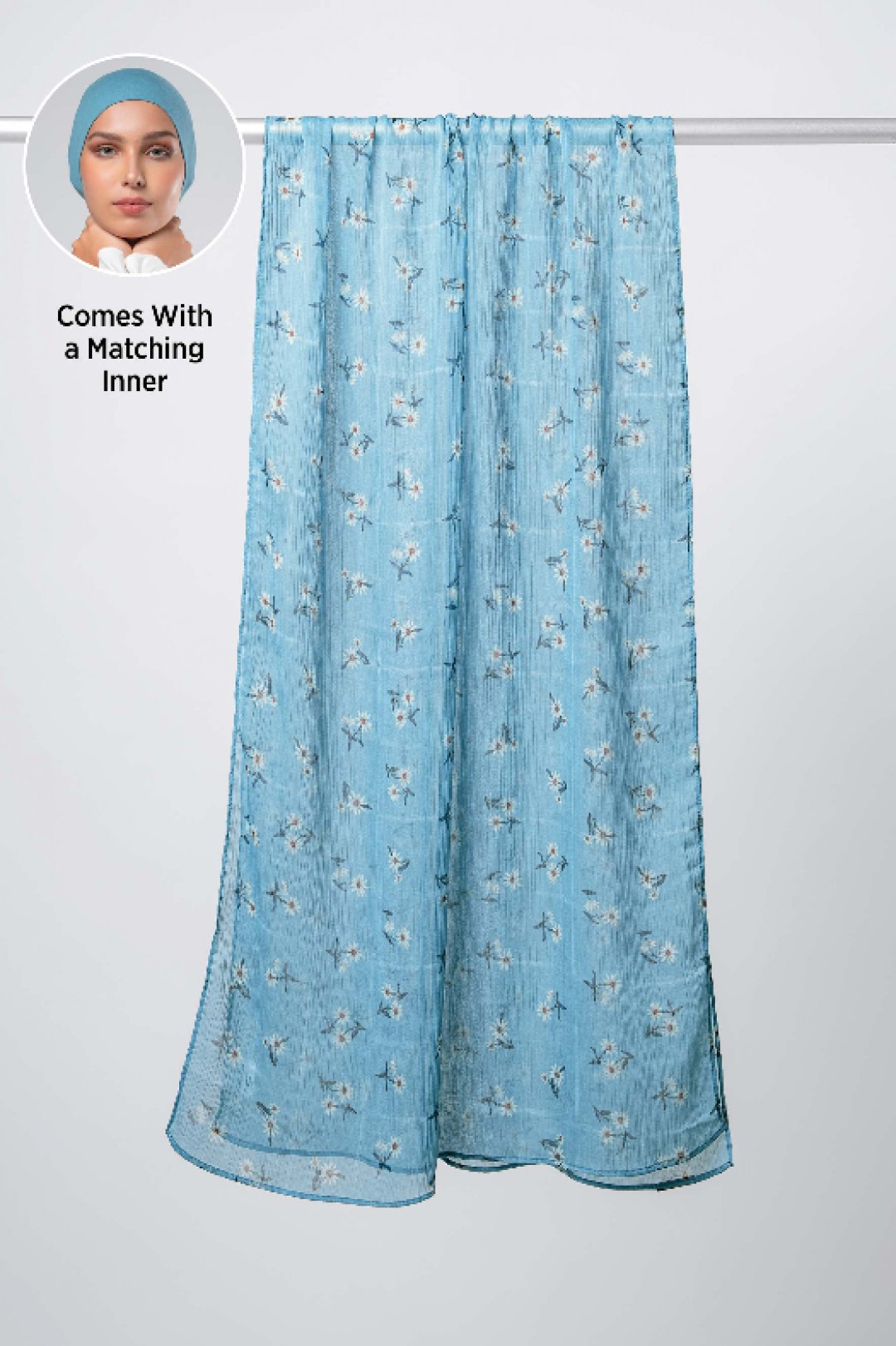 Basket Blooms - Printed Plus Crinkled Chiffon