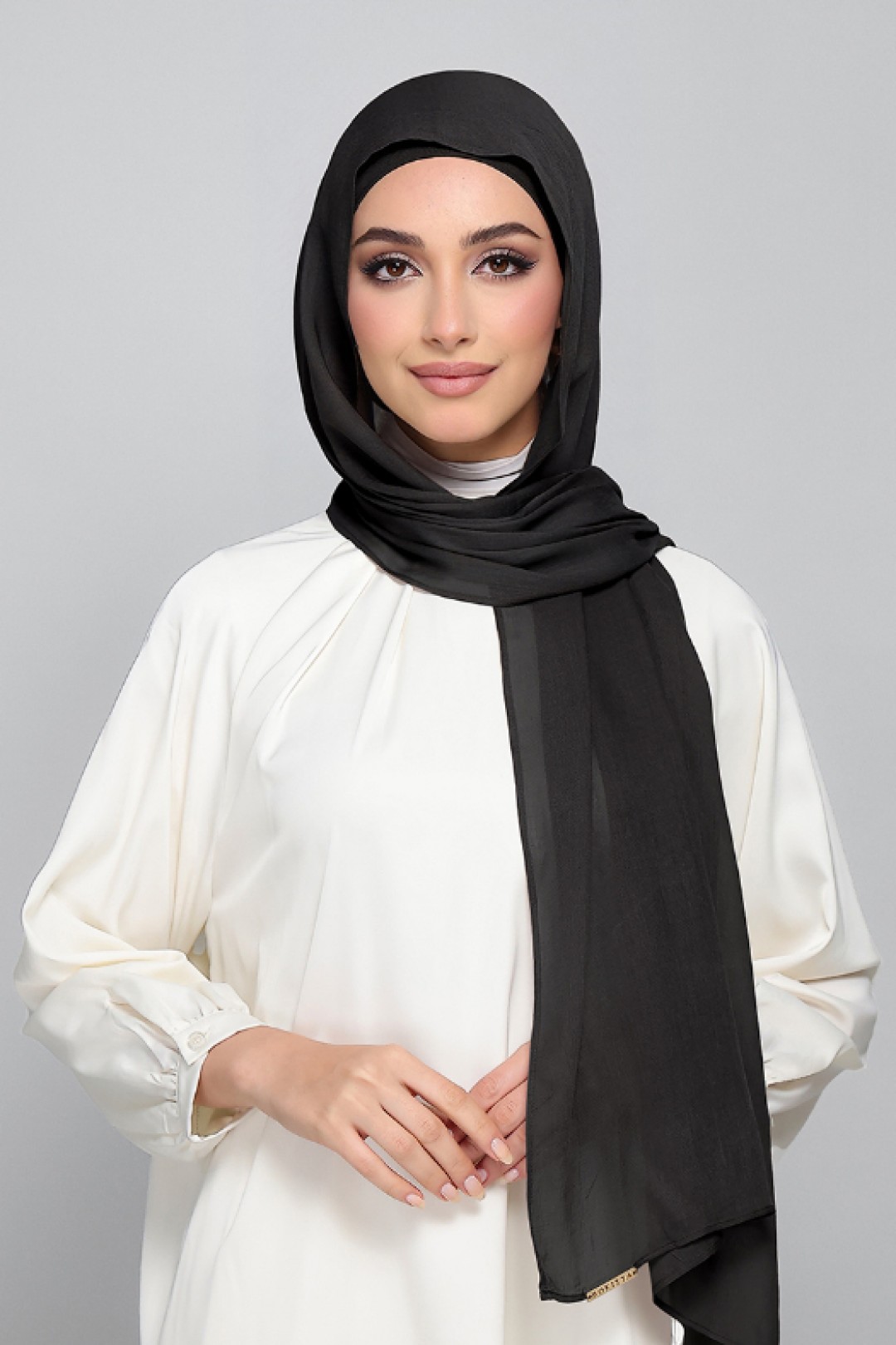 Black Coffee - Plain Woven Modal