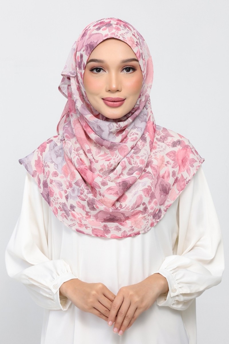 Roselle - Printed Plus Crinkled Chiffon