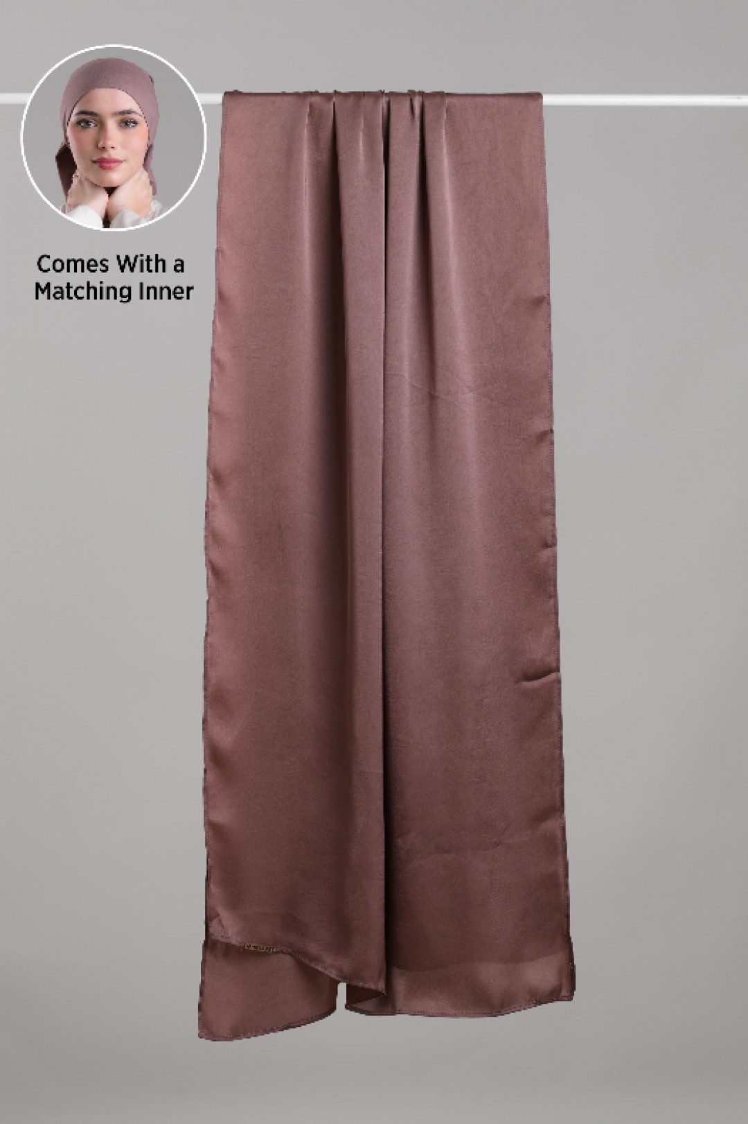 Deep Taupe - Plain Matte Satin