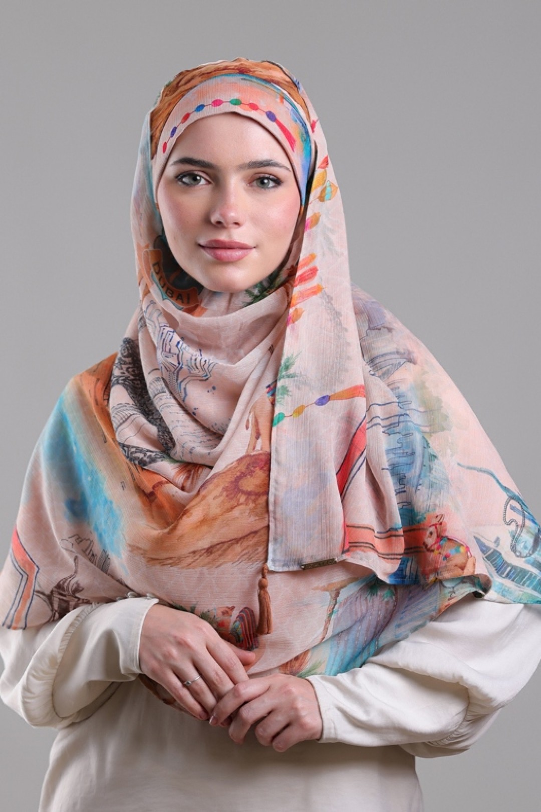 Dubai - Printed Crinkled Chiffon
