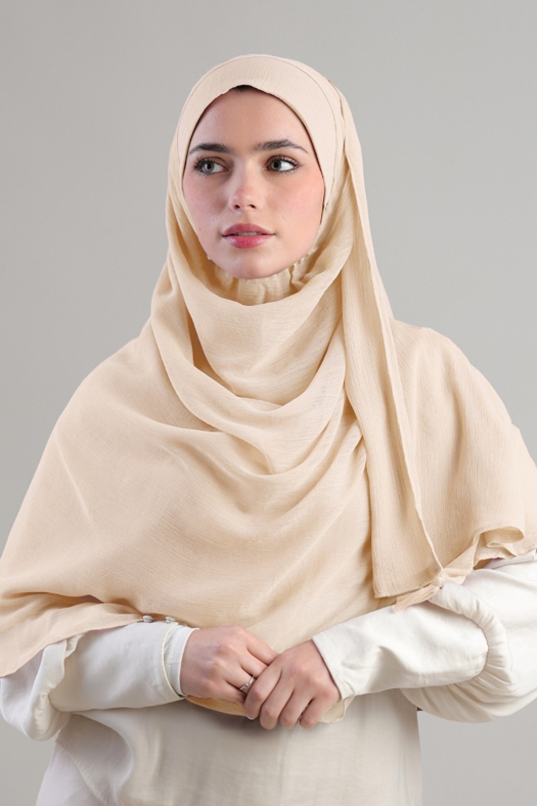 Frost - Plain Crinkled Chiffon