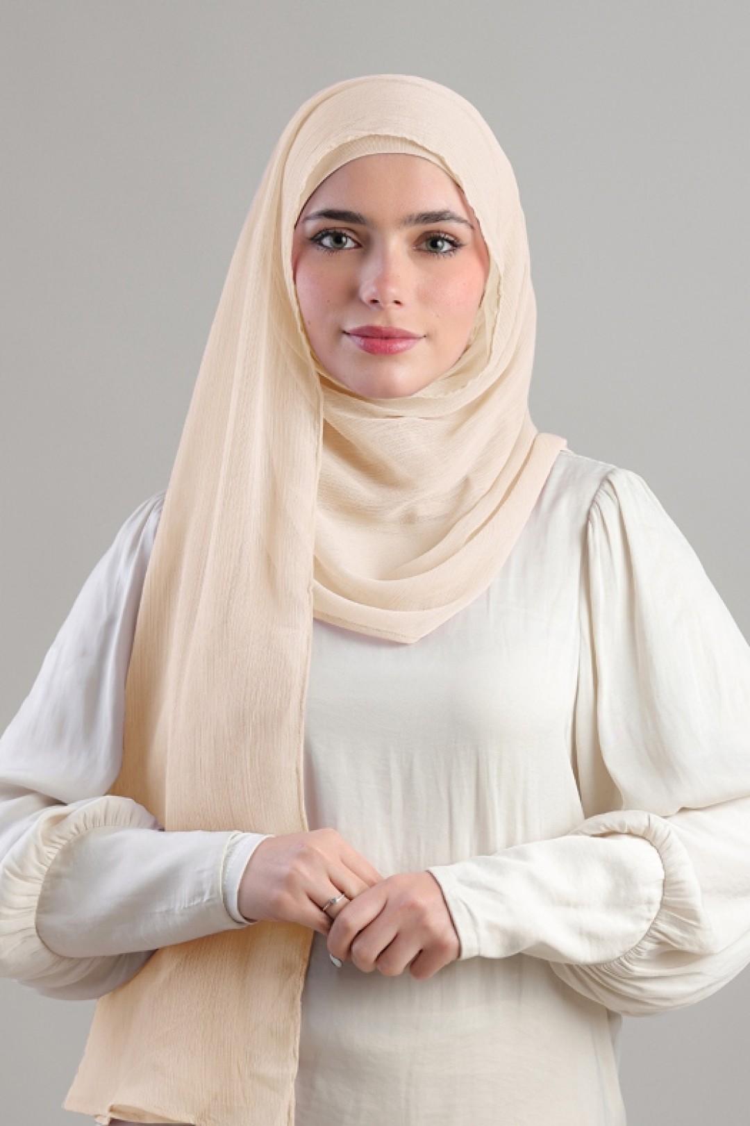 Frost - Plain Crinkled Chiffon