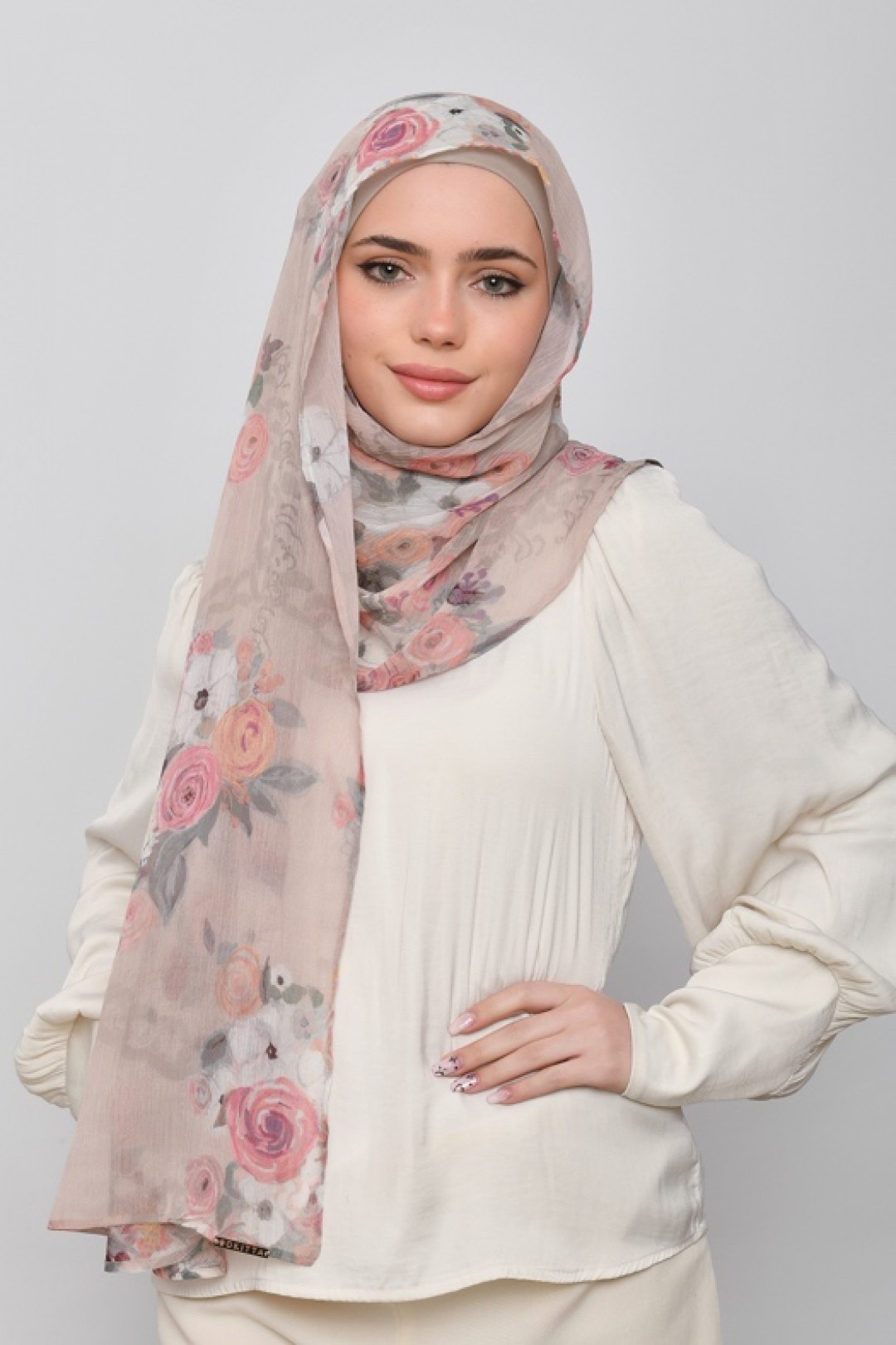 Jari Wa Dari - Printed Crinkled Chiffon