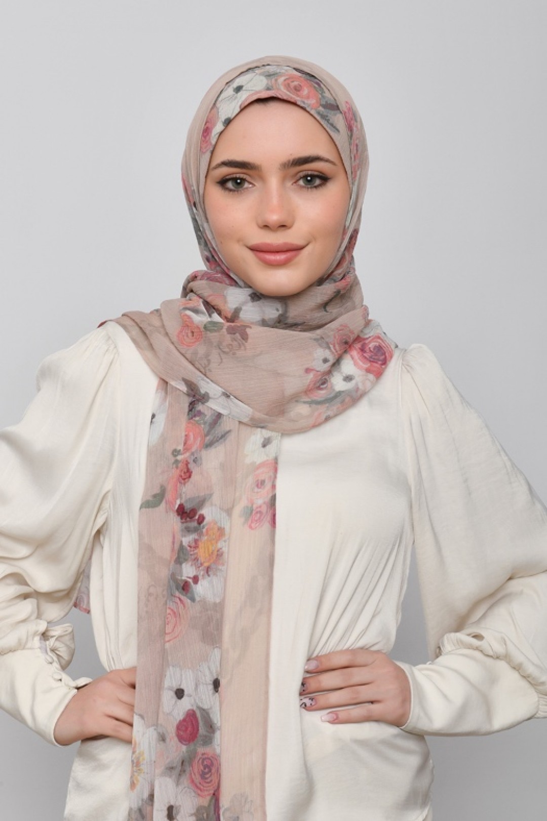 Jari Wa Dari - Printed Crinkled Chiffon