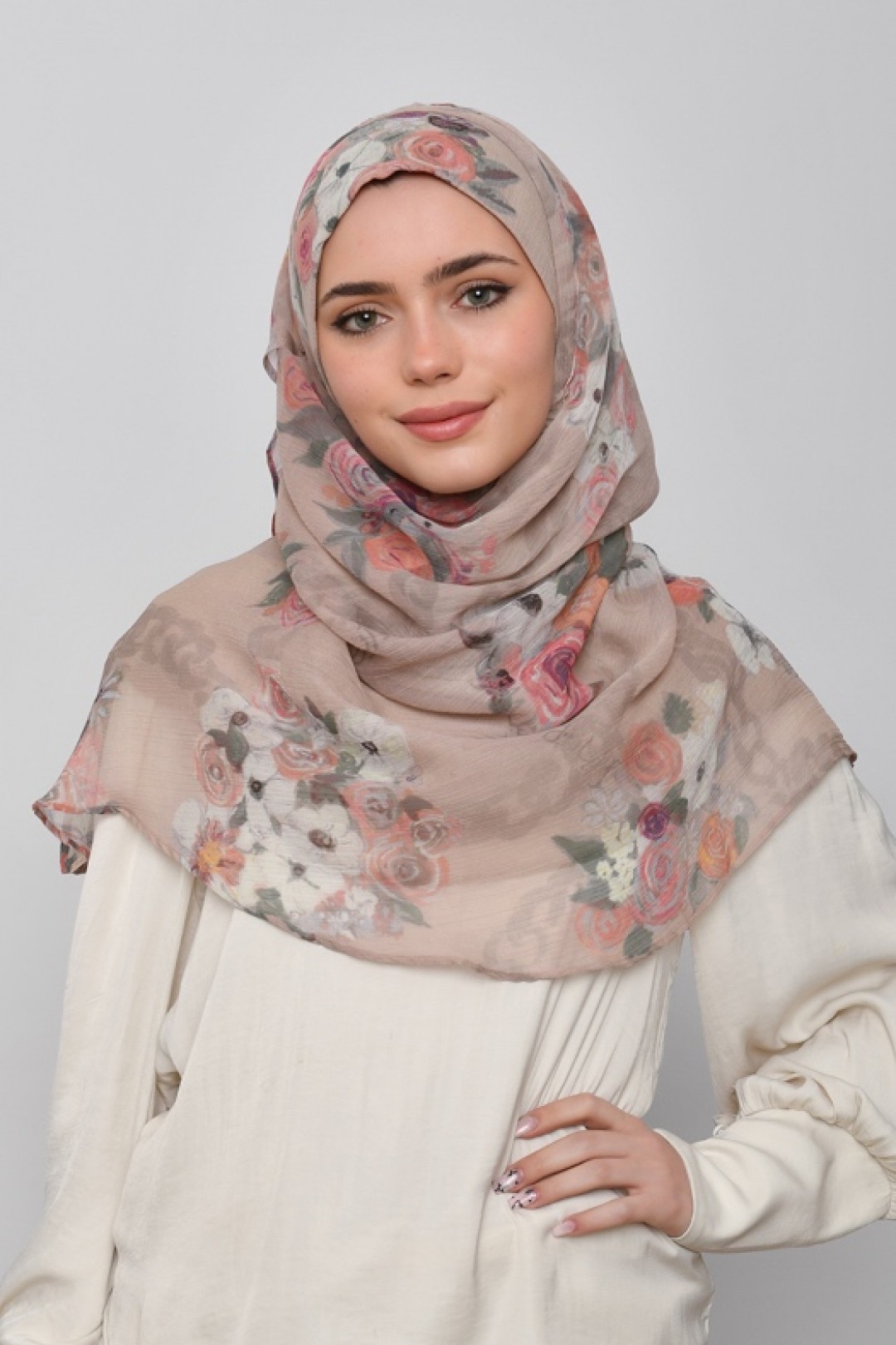 Jari Wa Dari - Printed Crinkled Chiffon