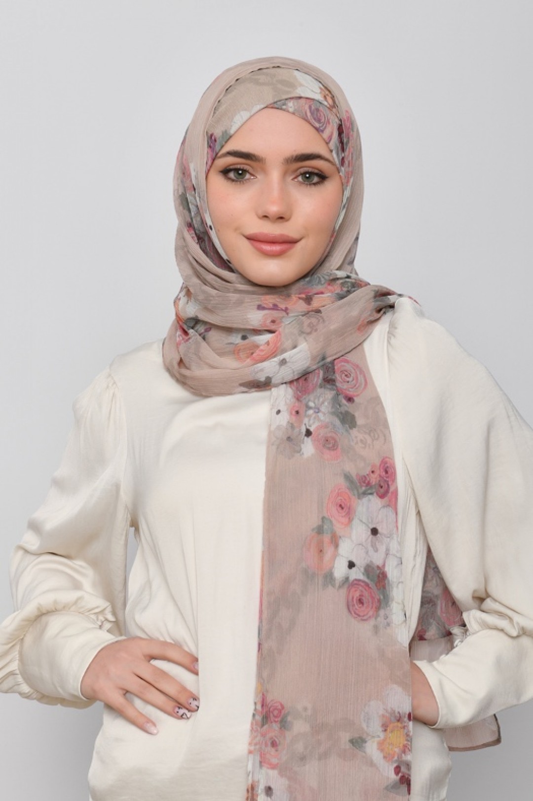 Jari Wa Dari - Printed Crinkled Chiffon
