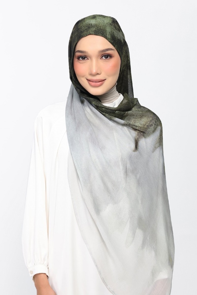 Pine Mist - Printed Woven Modal