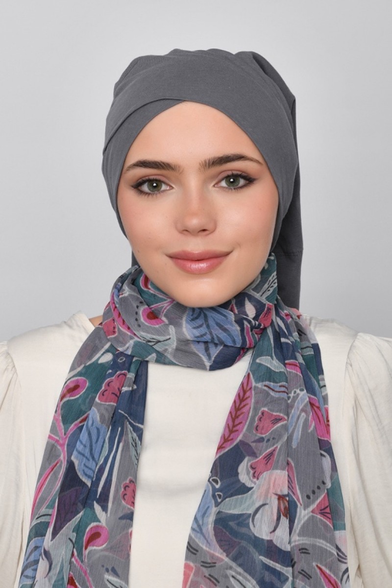 Blue Gray - Plain Jersey Cotton Inner