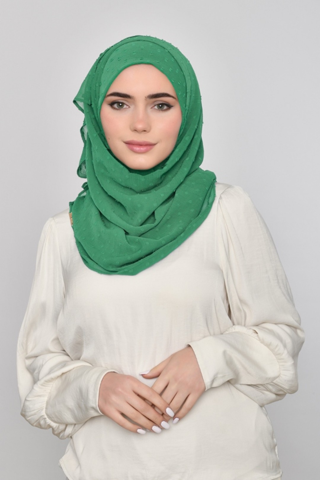 Amazon - Plain Mosaic Butti Chiffon