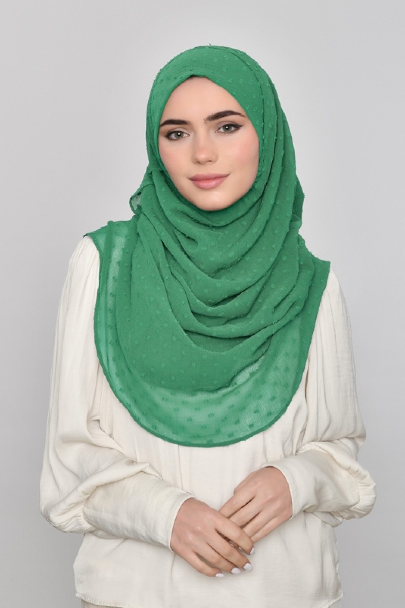 Amazon - Plain Mosaic Butti Chiffon