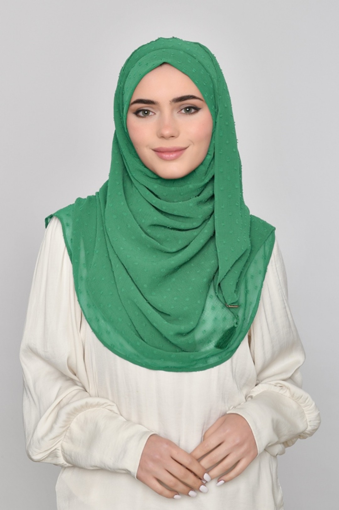 Amazon - Plain Mosaic Butti Chiffon