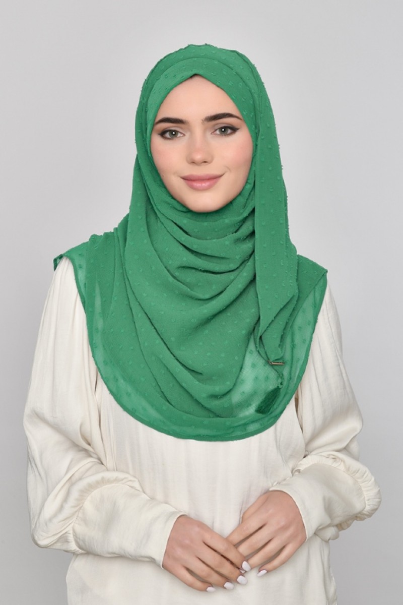 Amazon - Plain Mosaic Butti Chiffon