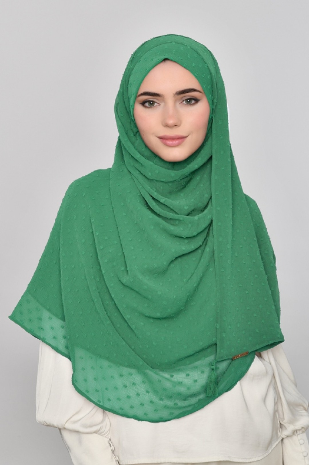 Amazon - Plain Mosaic Butti Chiffon