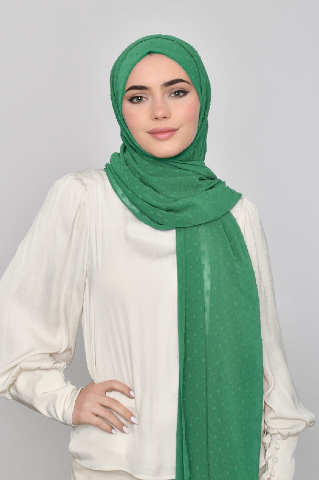 Amazon - Plain Mosaic Butti Chiffon