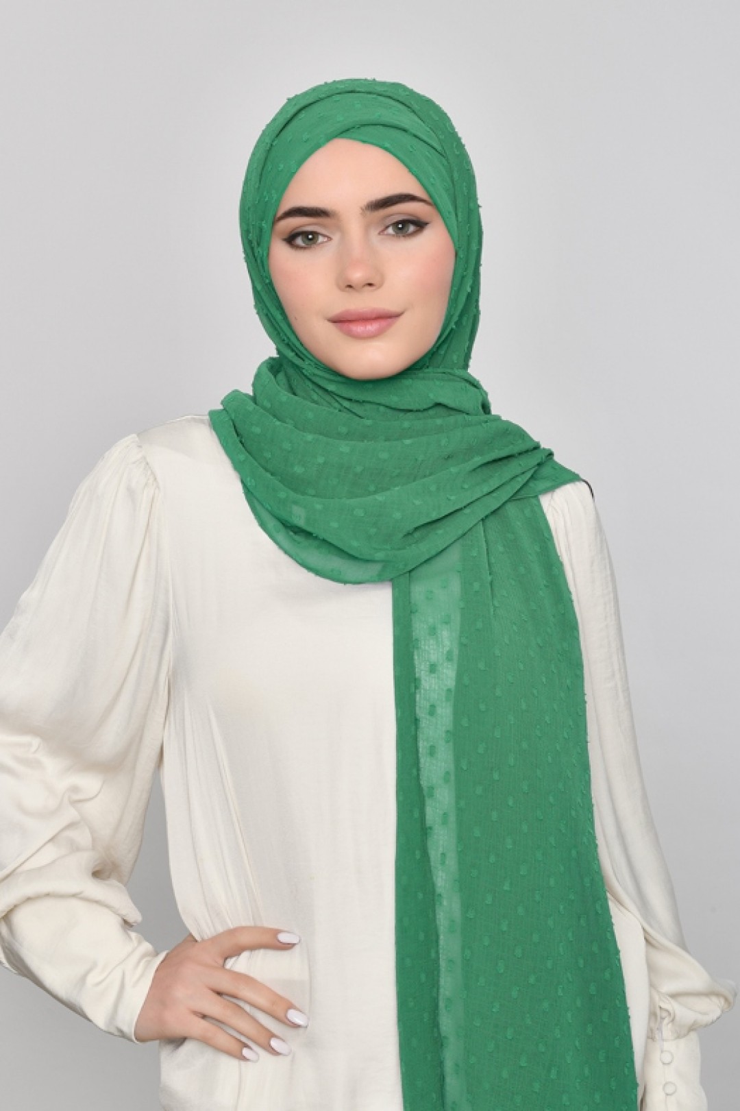 Amazon - Plain Mosaic Butti Chiffon