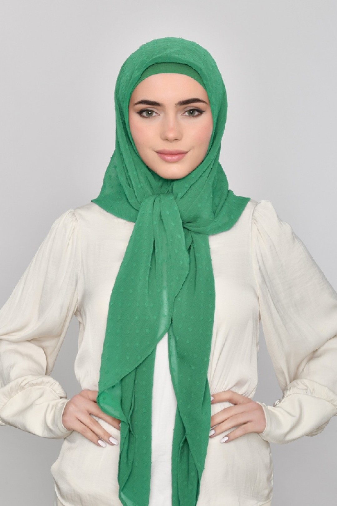Amazon - Plain Mosaic Butti Chiffon