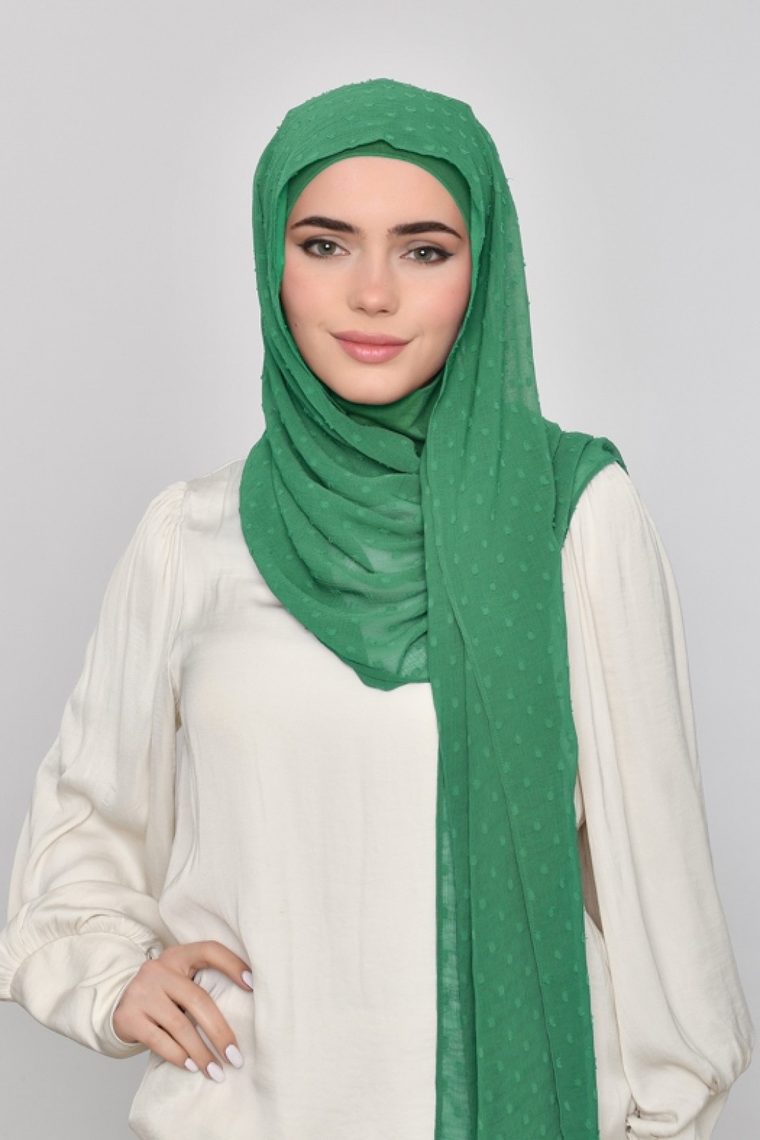 Amazon - Plain Mosaic Butti Chiffon