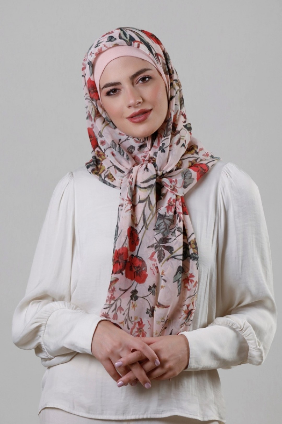 April Showers - Crepe Chiffon - Face Mask