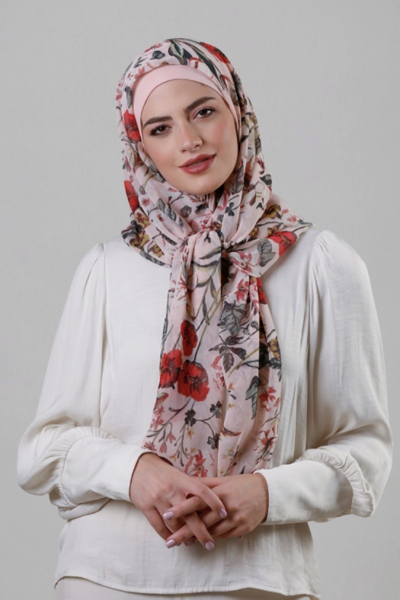 April Showers - Crepe Chiffon - Face Mask