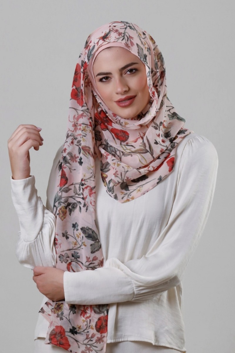 April Showers - Crepe Chiffon - Face Mask