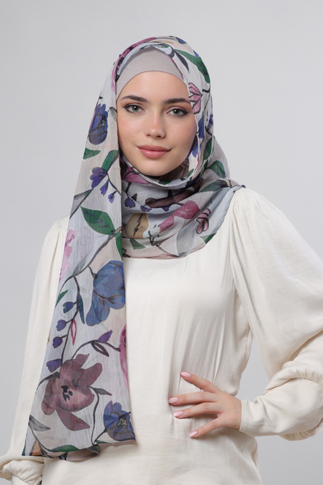 Arcadia - Printed Crinkled Chiffon
