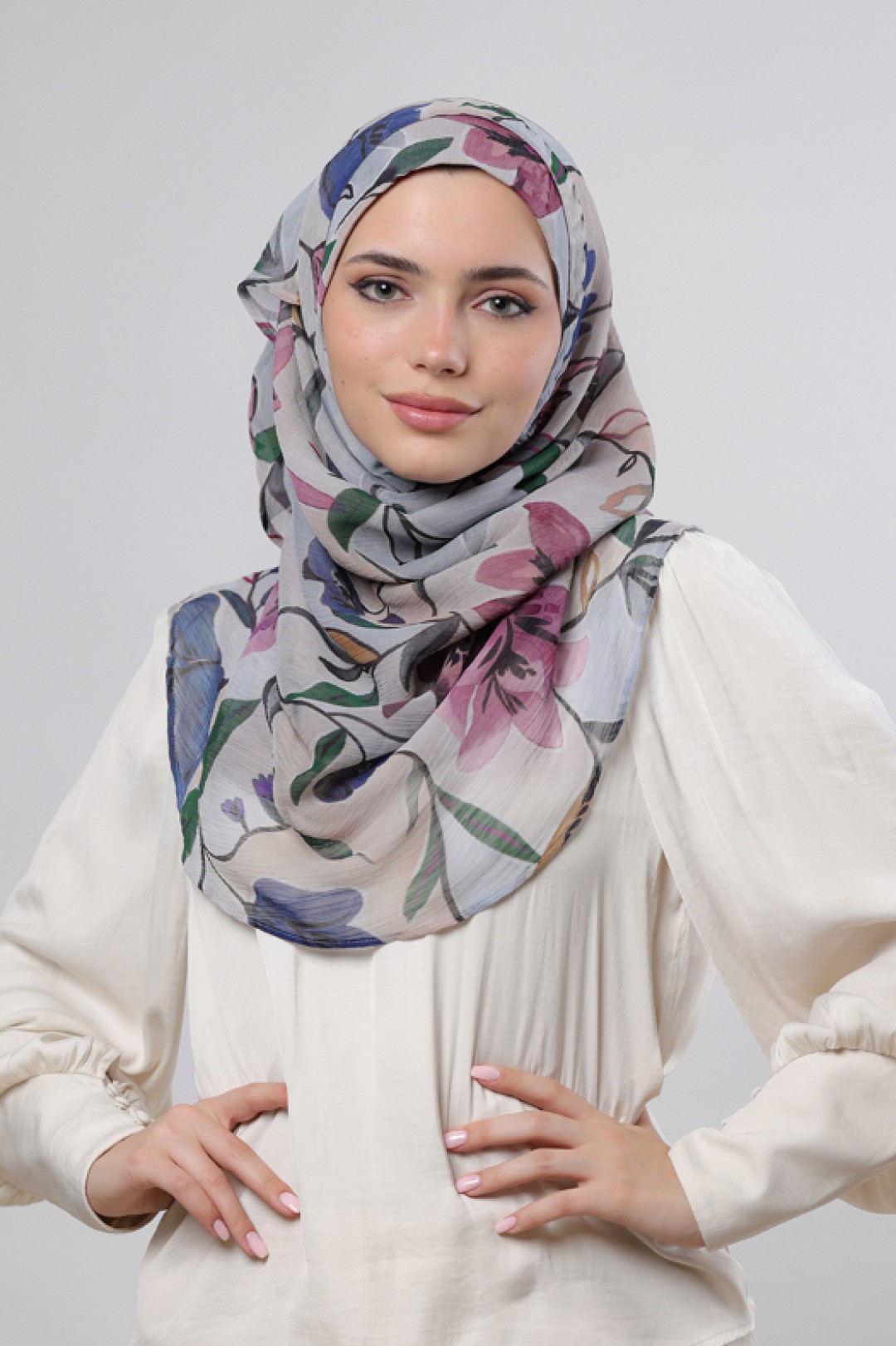 Arcadia - Printed Crinkled Chiffon