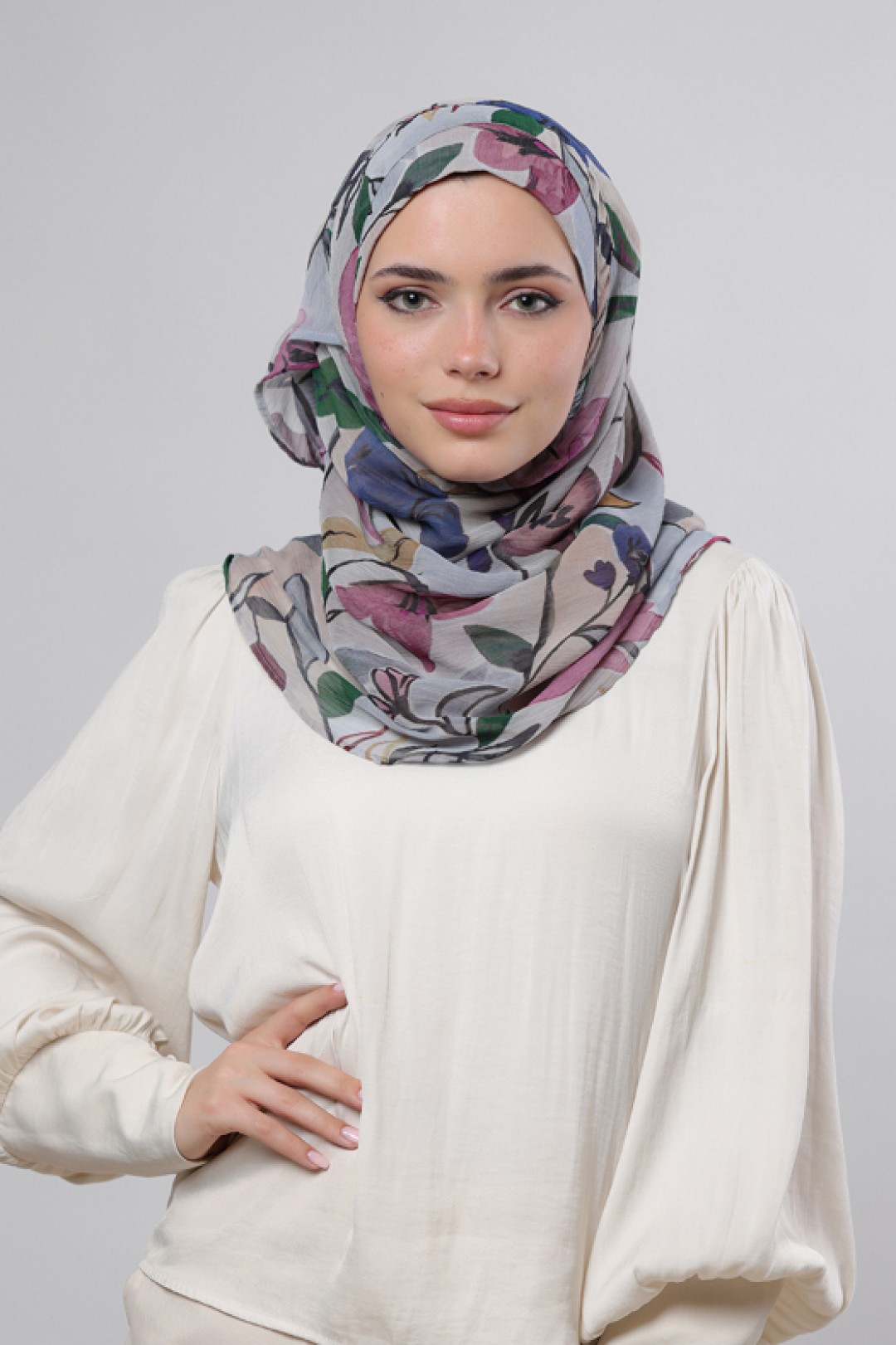 Arcadia - Printed Crinkled Chiffon