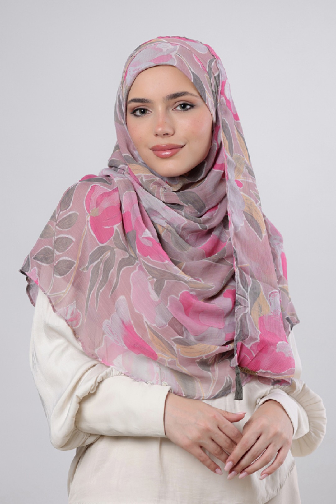 Aurora - Printed Crinkled Chiffon