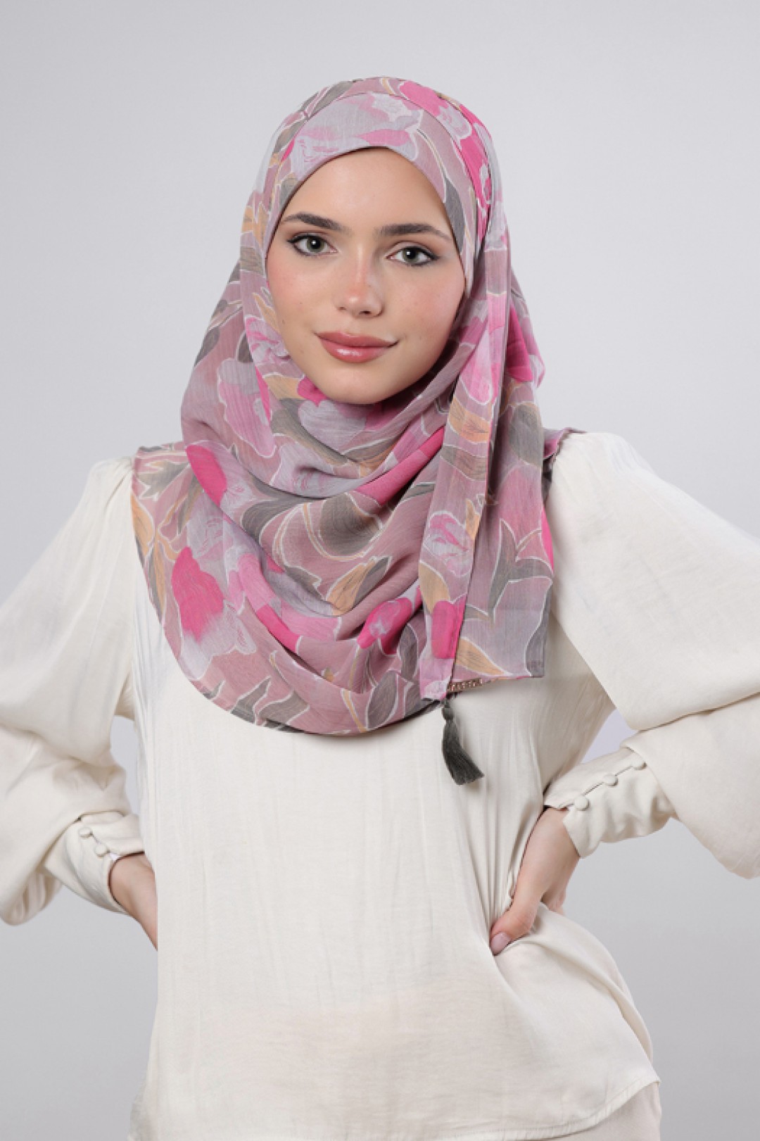 Aurora - Printed Crinkled Chiffon
