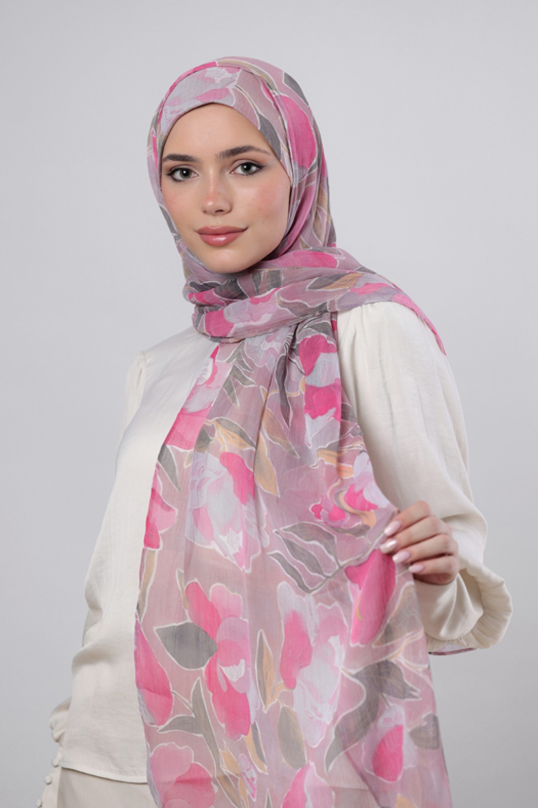 Aurora - Printed Crinkled Chiffon