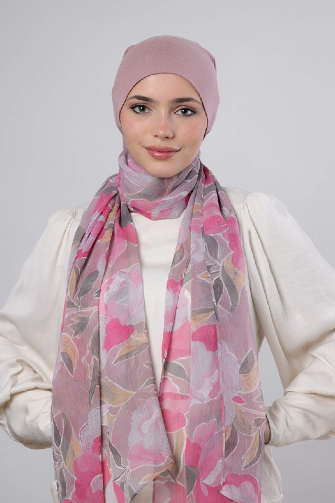 Aurora - Printed Crinkled Chiffon