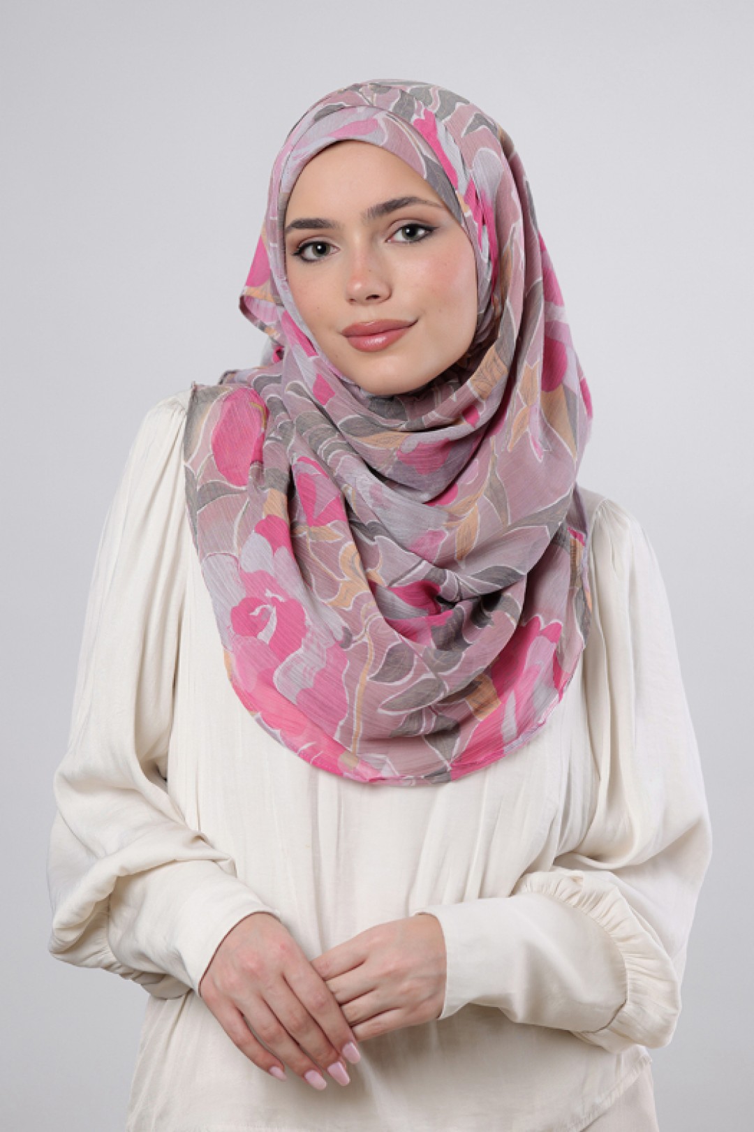 Aurora - Printed Crinkled Chiffon