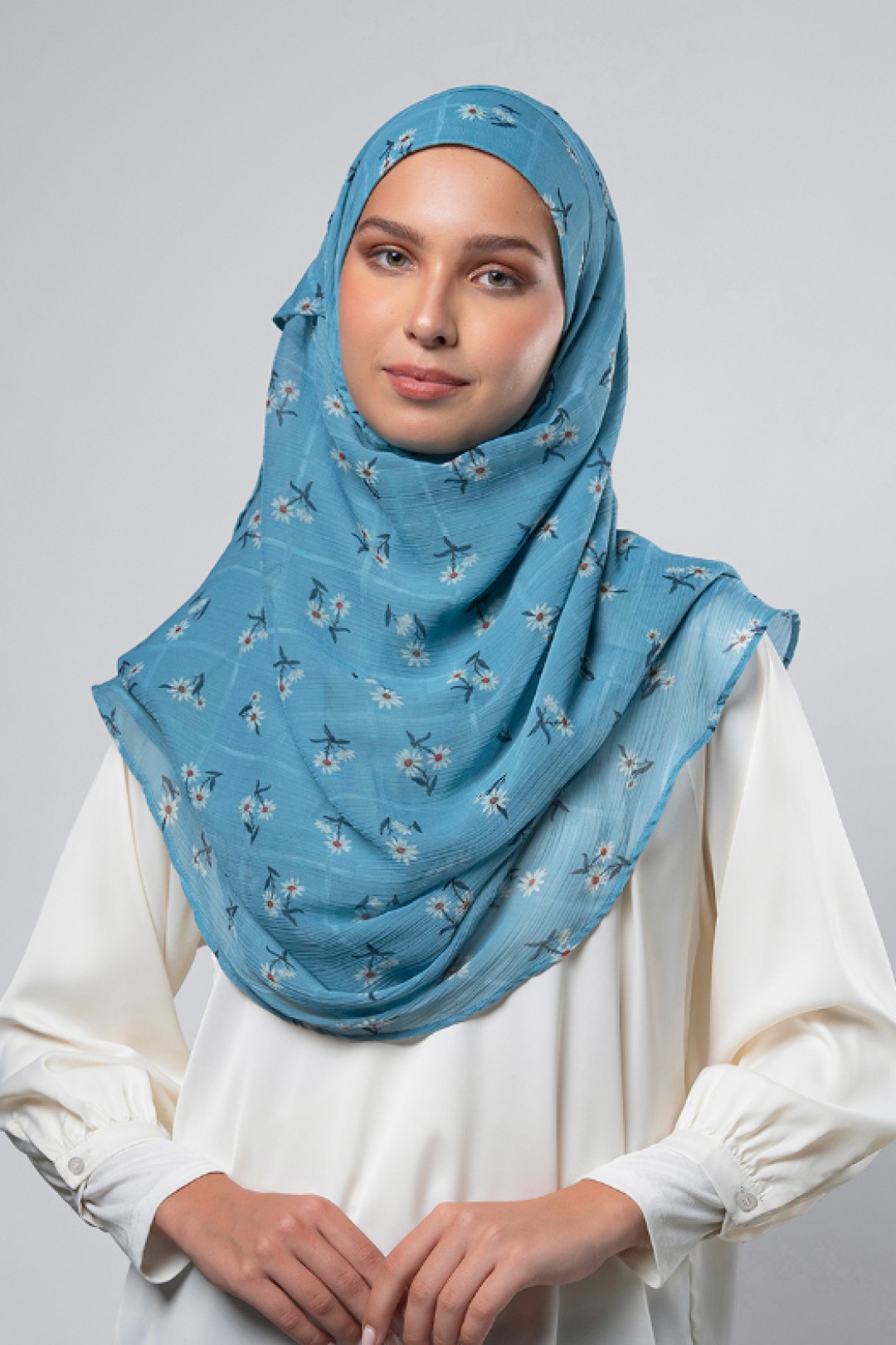 Basket Blooms - Printed Plus Crinkled Chiffon