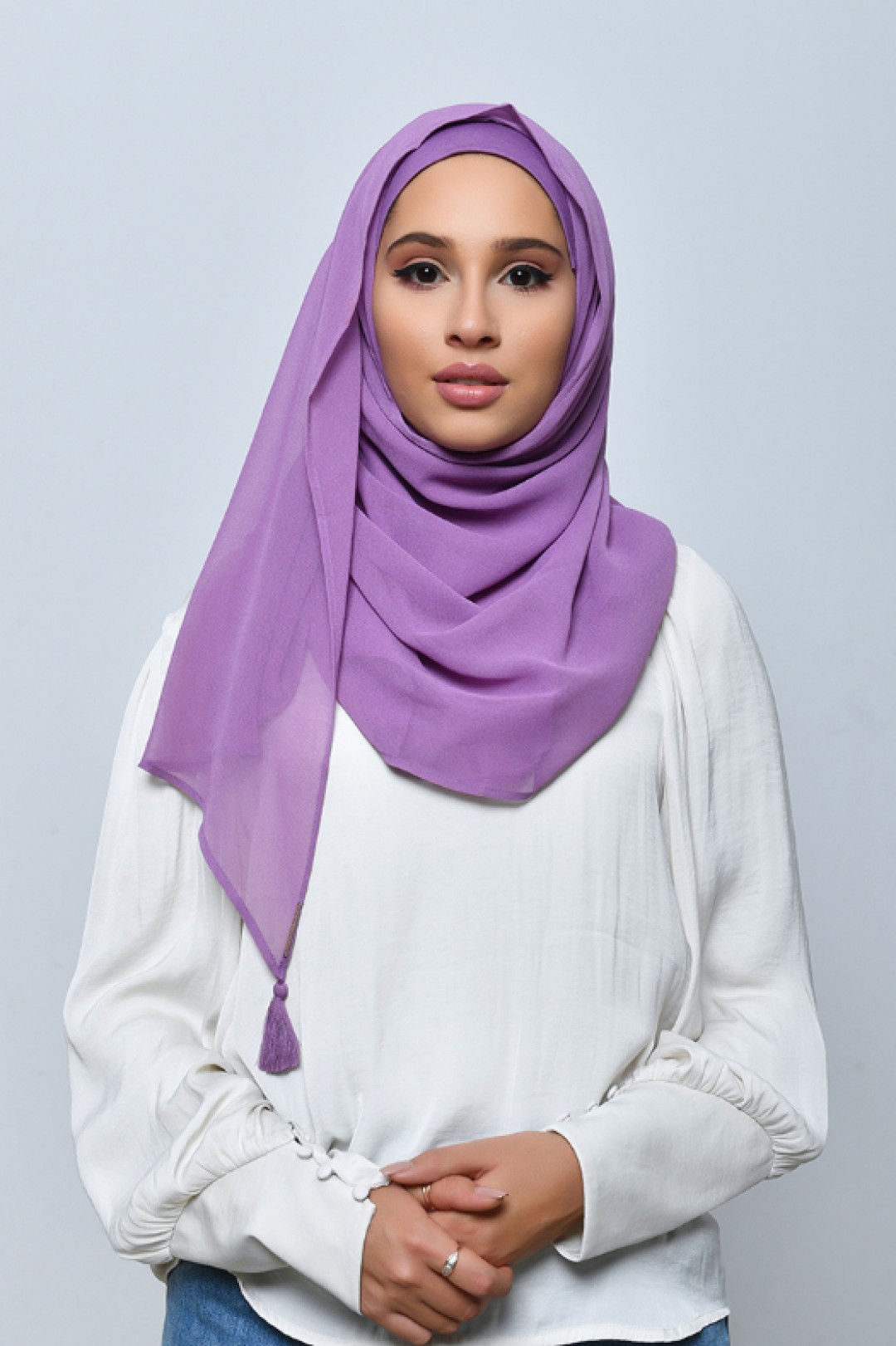 Berry - Plain Crepe Chiffon