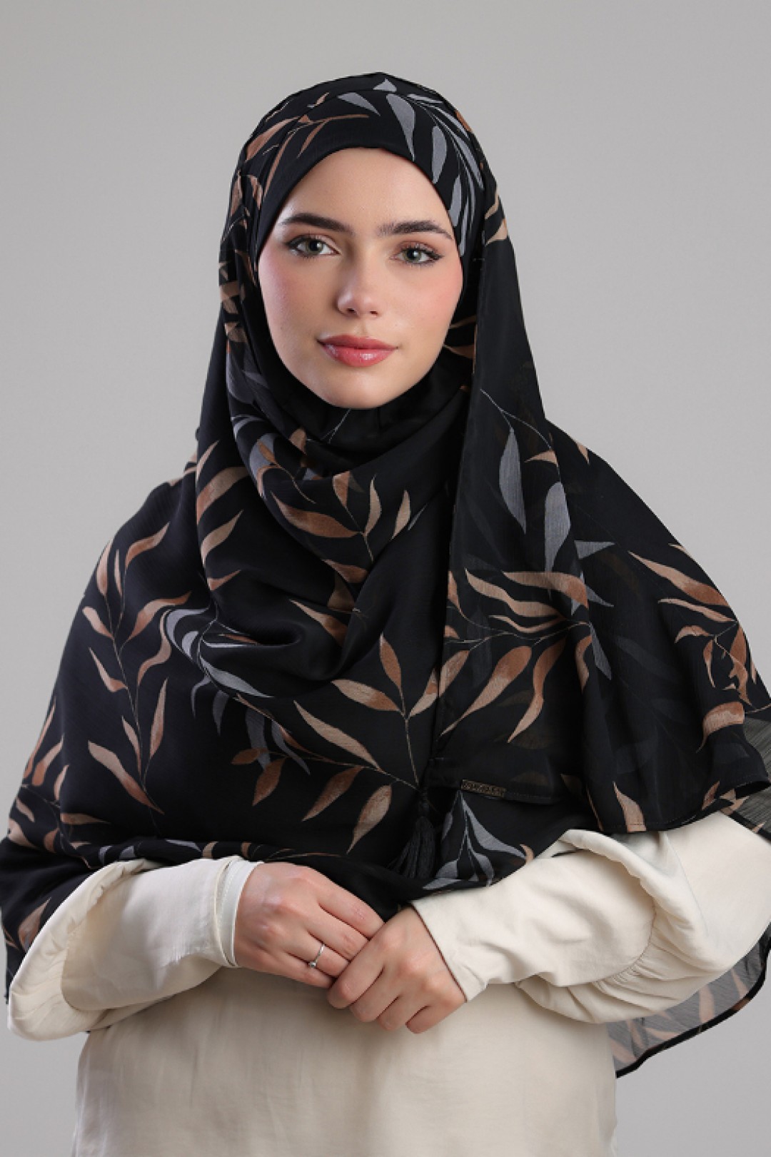 Black Jungle - Printed Plus Crinkled Chiffon