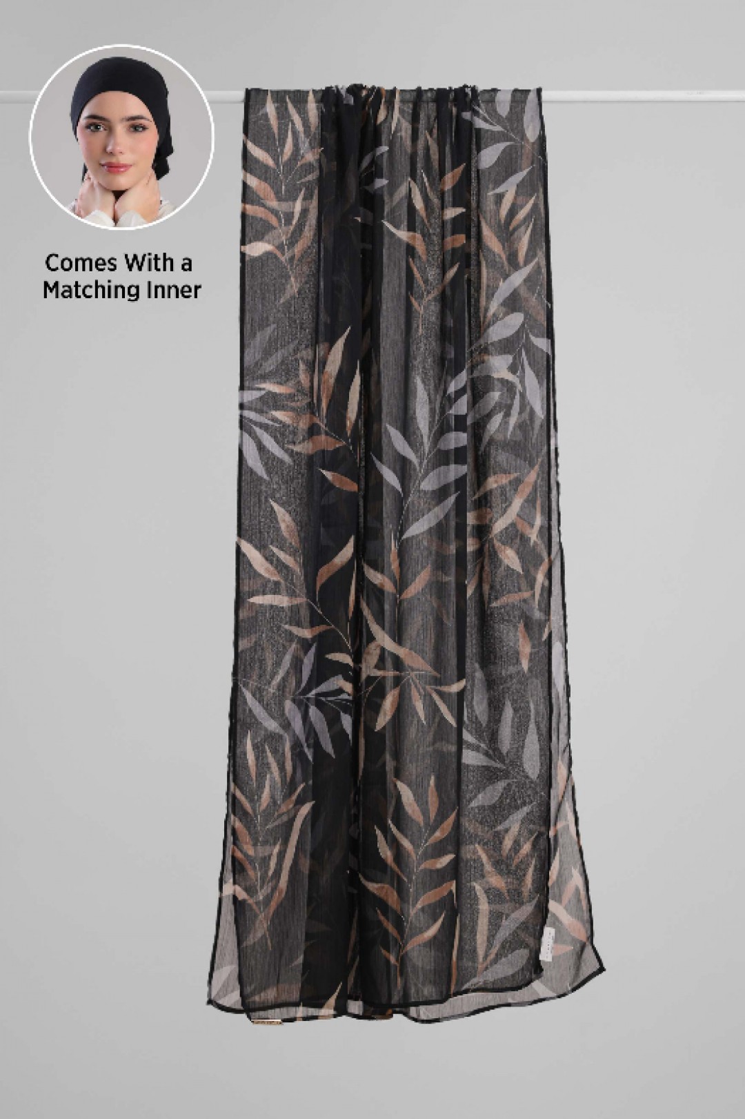 Black Jungle - Printed Plus Crinkled Chiffon