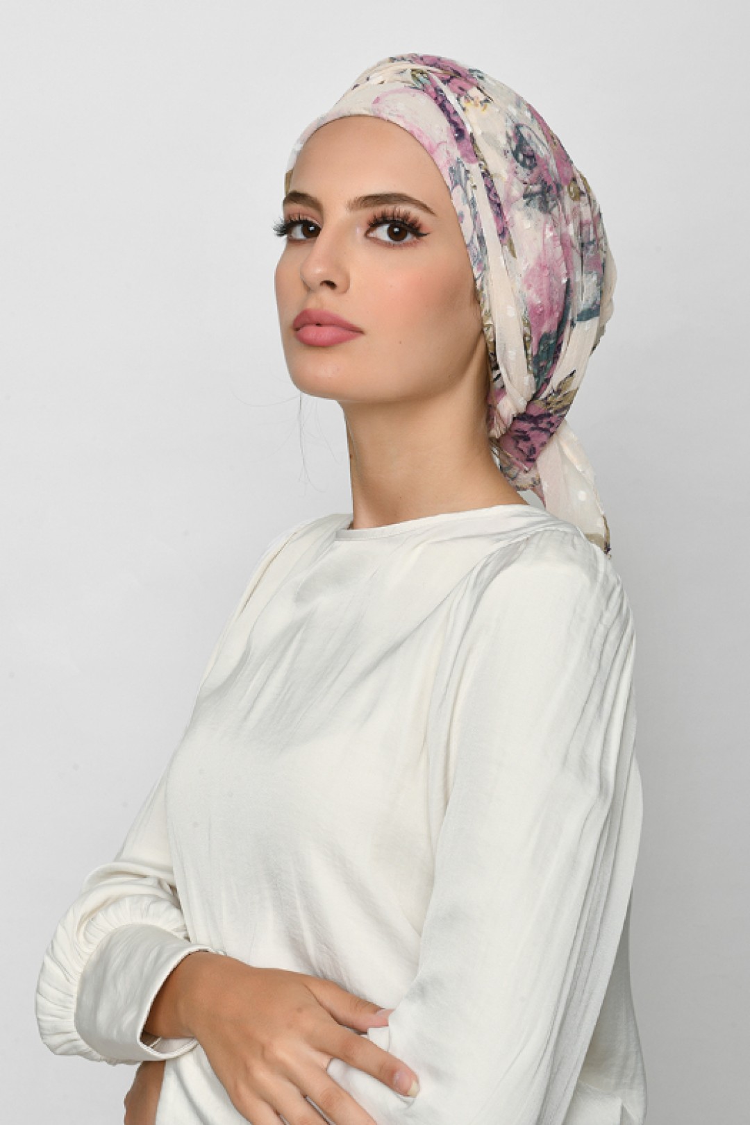 Blast From The Past - Mosaic Butti Chiffon - Face Mask