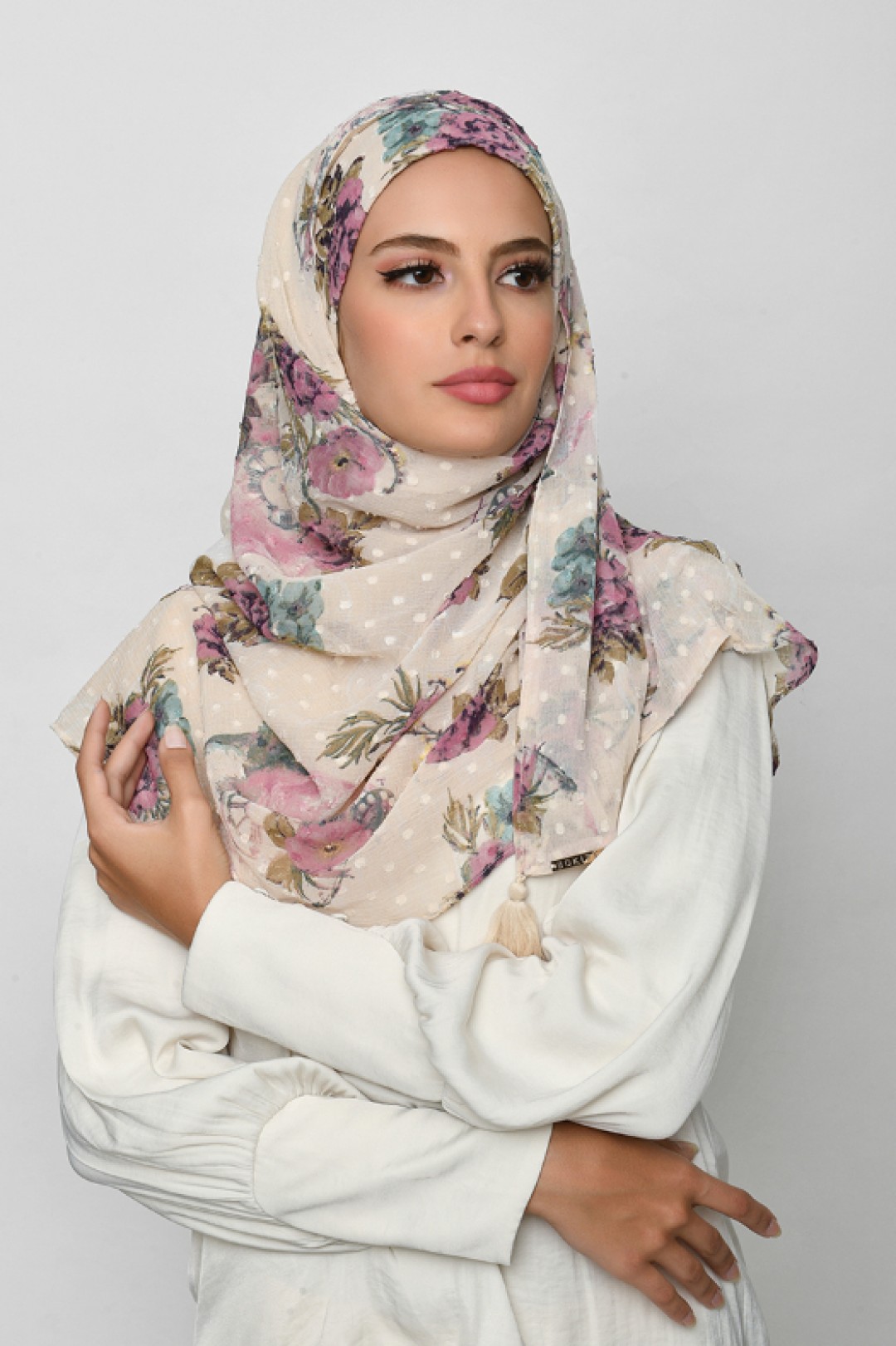 Blast From The Past - Mosaic Butti Chiffon - Face Mask