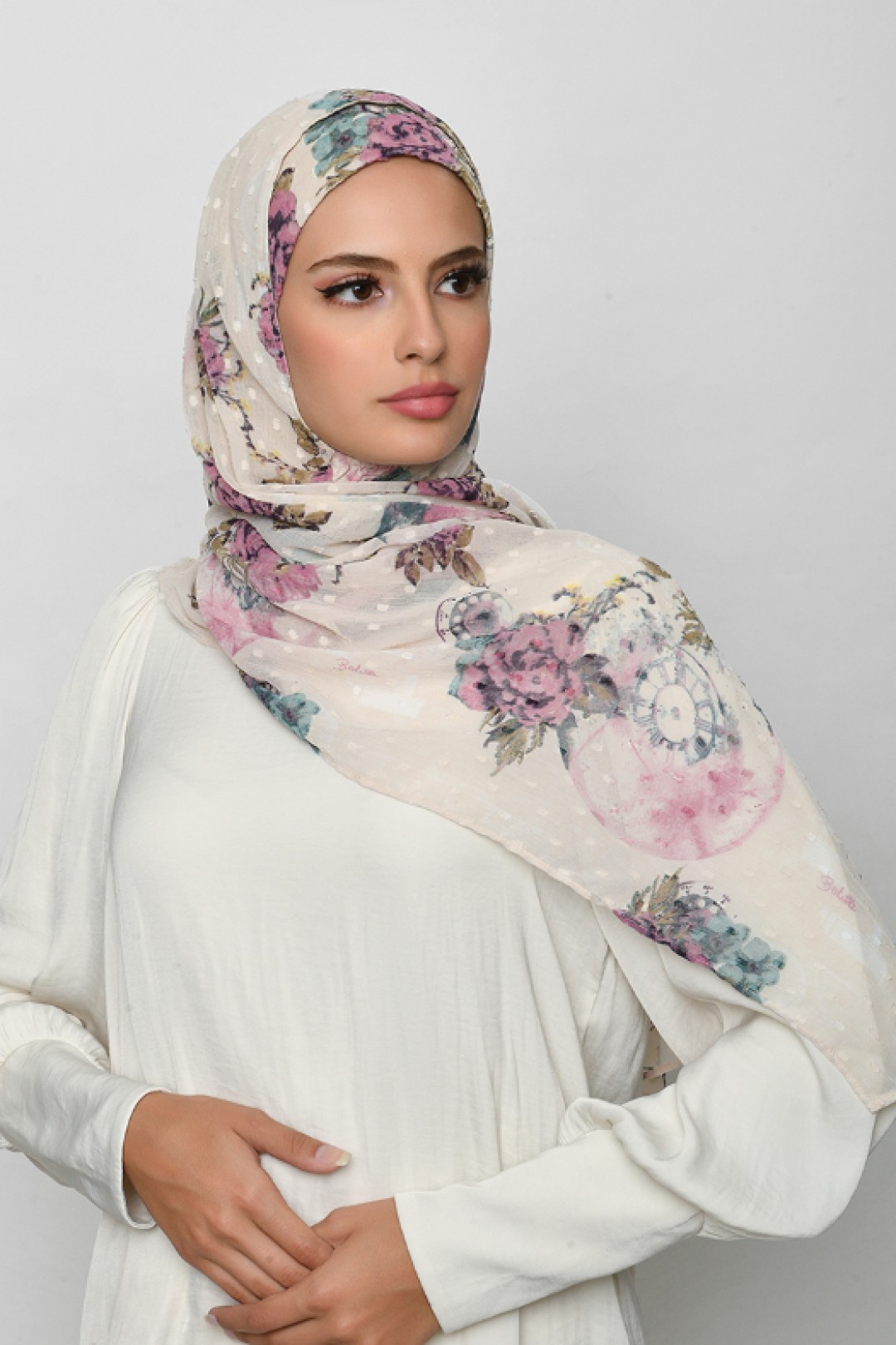 Blast From The Past - Mosaic Butti Chiffon - Face Mask
